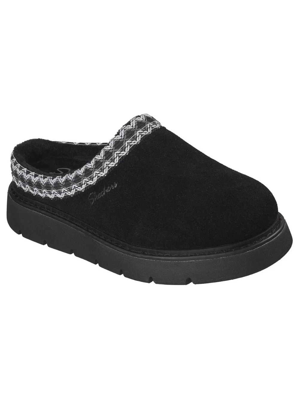 Skechers Black Suede Slip-On Mule size 6.5